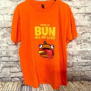 ‼️FORTNIGHT DURR BURGER T Shirt Size L‼️